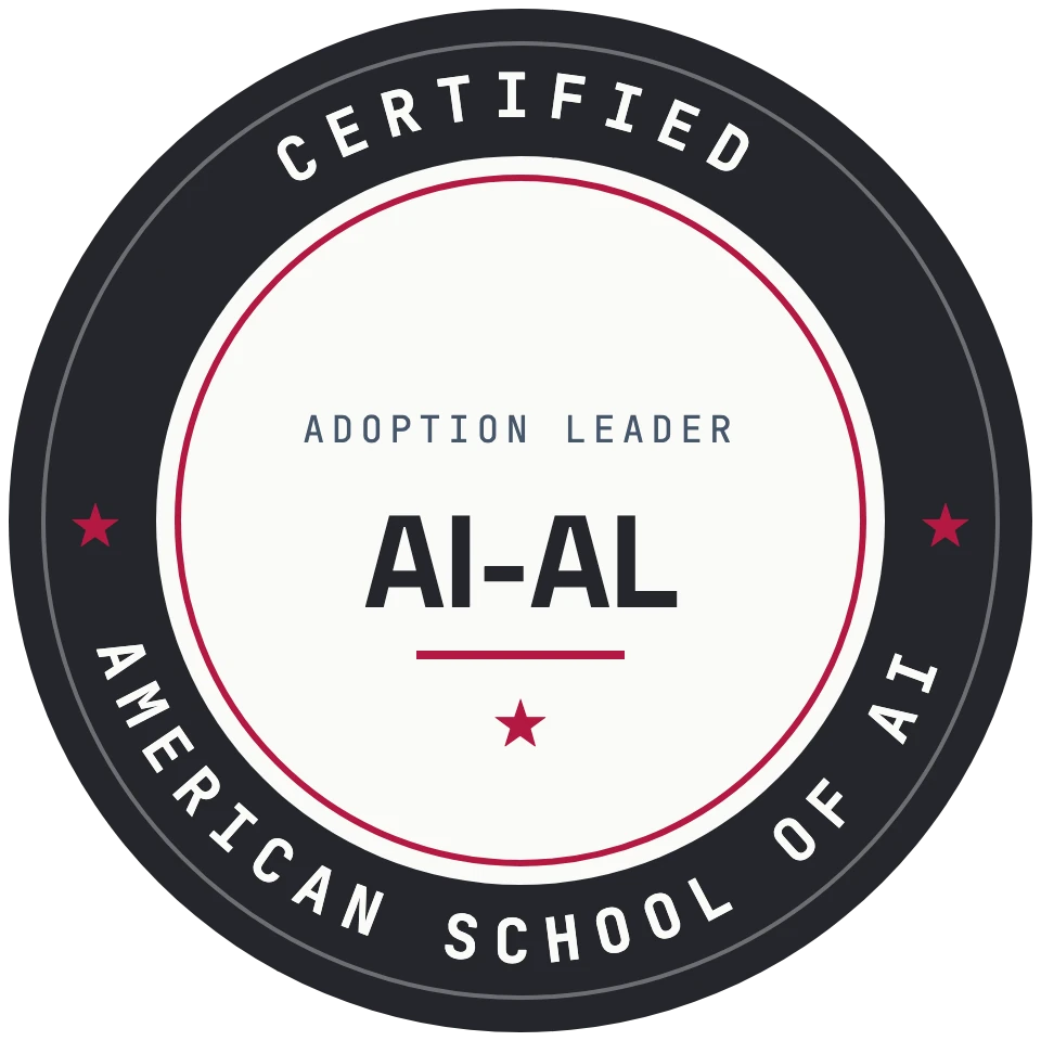Certified AI Adoption Leader badge