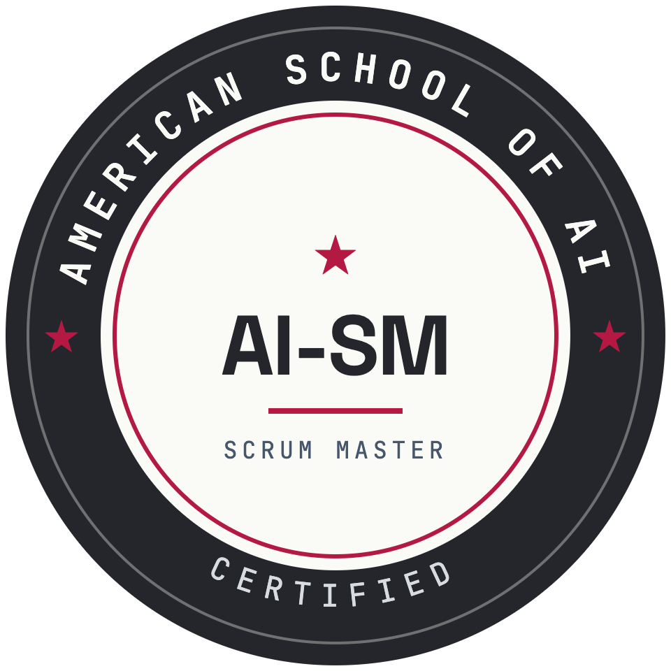 AI-SM certification badge